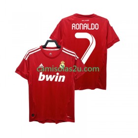 Camisolas de futebol Real Madrid RONALDO 7 2011 2012 Retro Equipamento 3ª Manga Curta